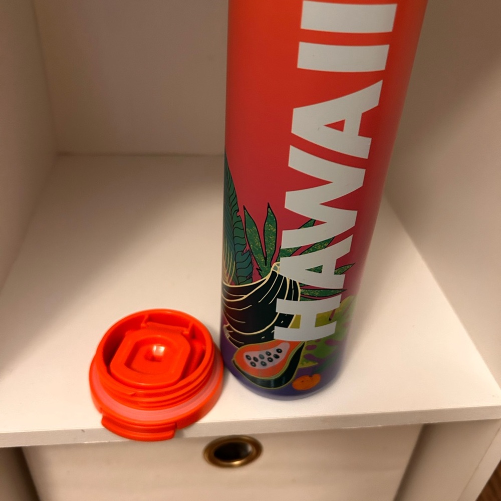 Starbucks Hawaii Insulated Tumbler 16oz Palm Leaf Travel Cup - Picture 3 of 4